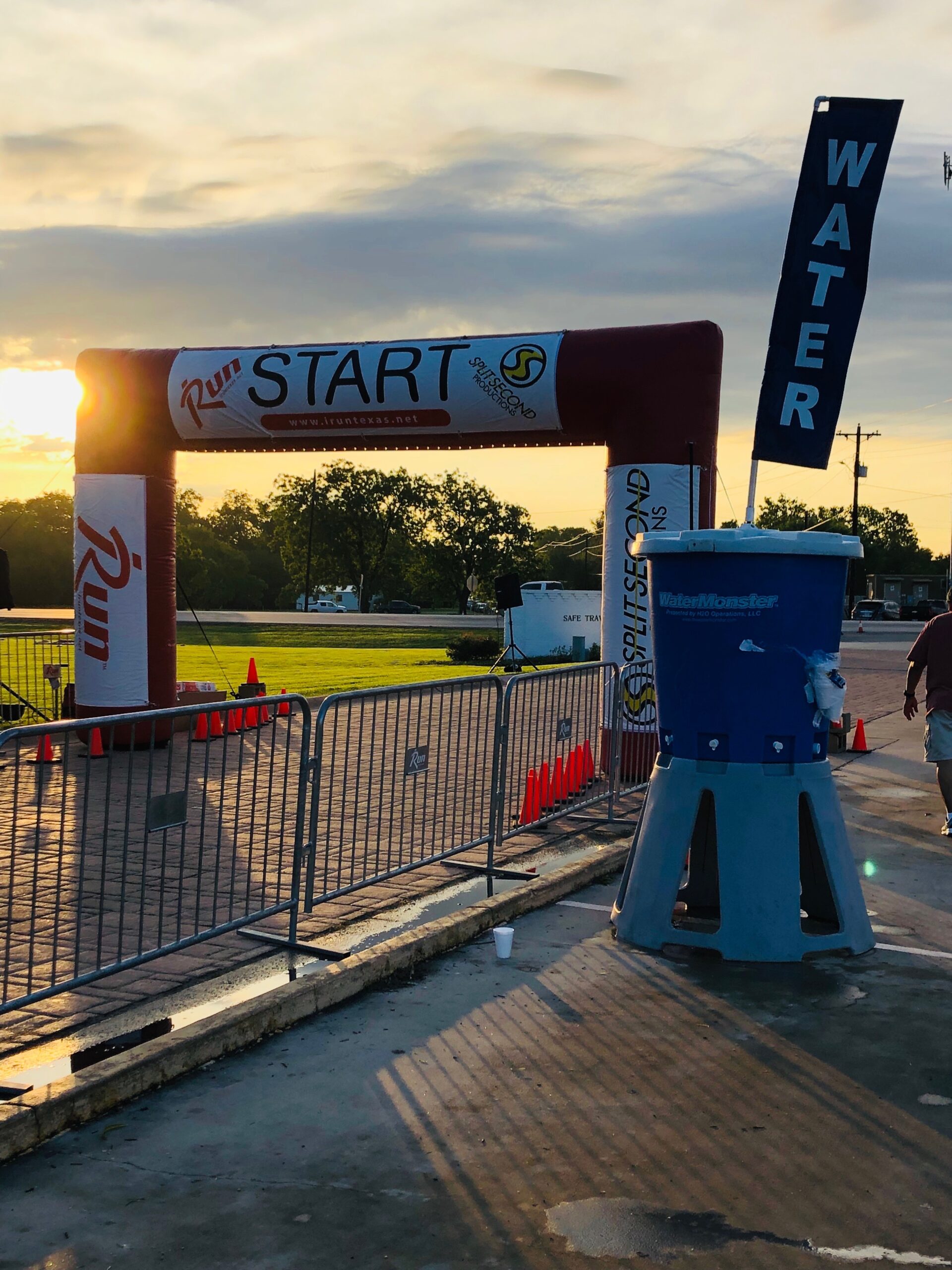 Craft Water station at start line
