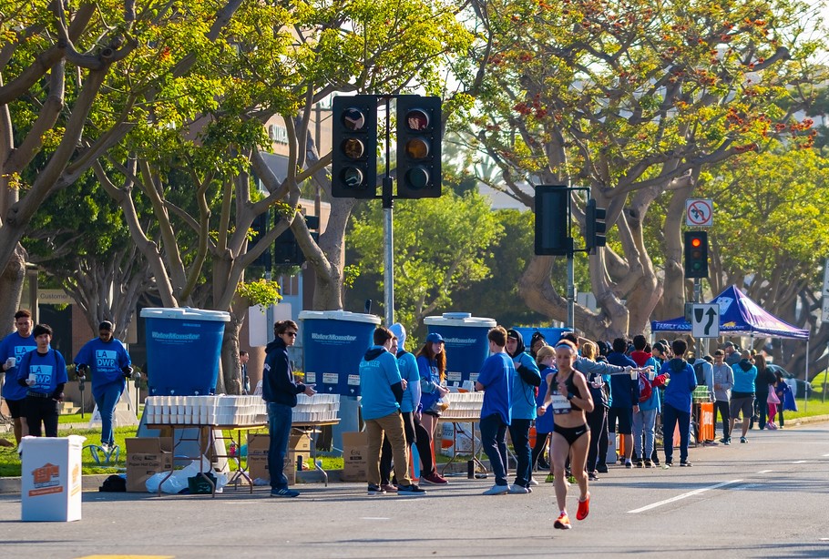 Craft Water tanks at LA Marathon